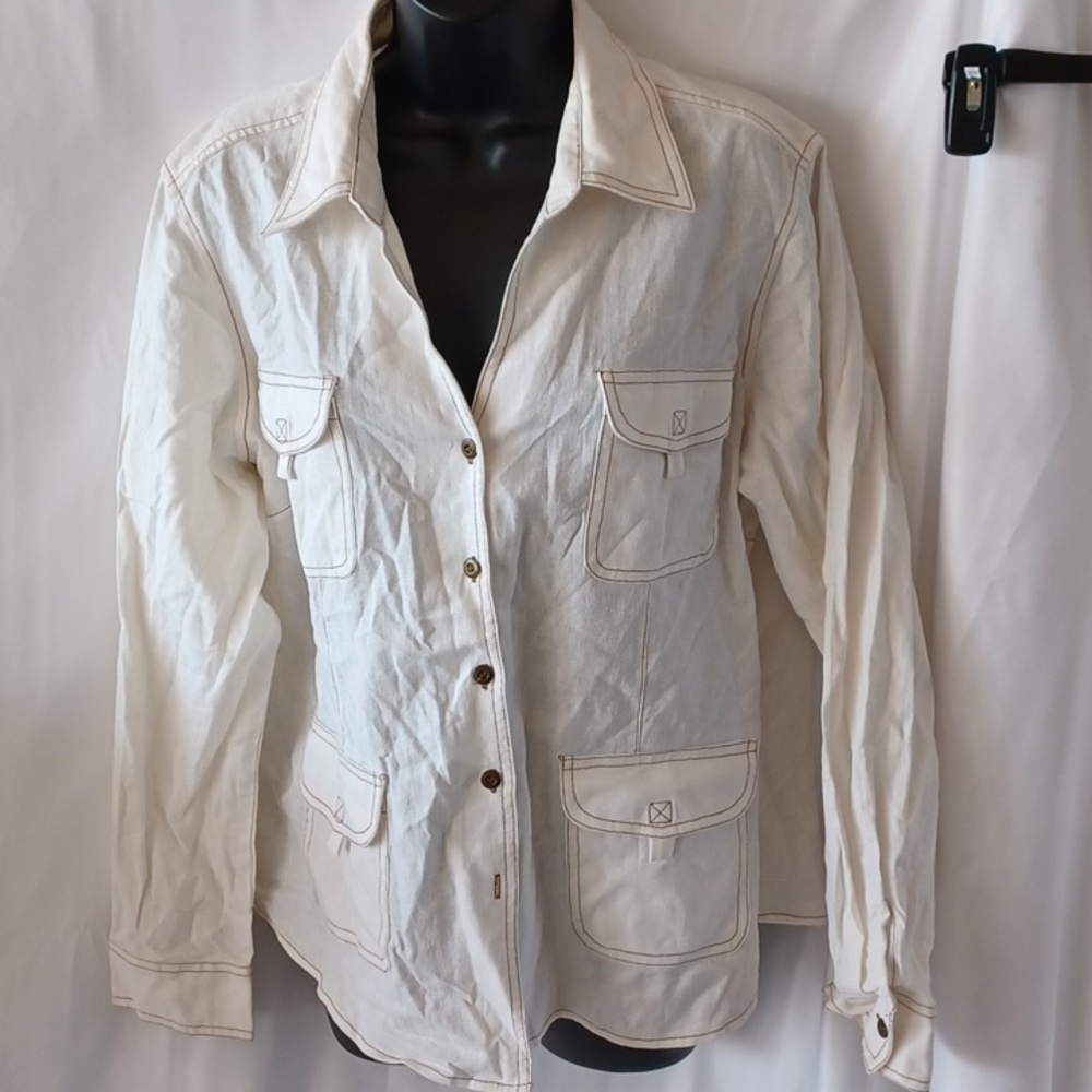 Vintage White Stag women’s blazer, cream, safari style, new worn 16/18
